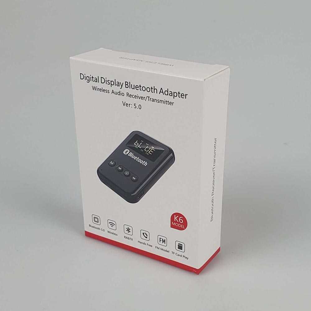TKXEC Audio Bluetooth 5.0 Transmitter Receiver Adapter AUX FM - K6 ( Al-Yusi )