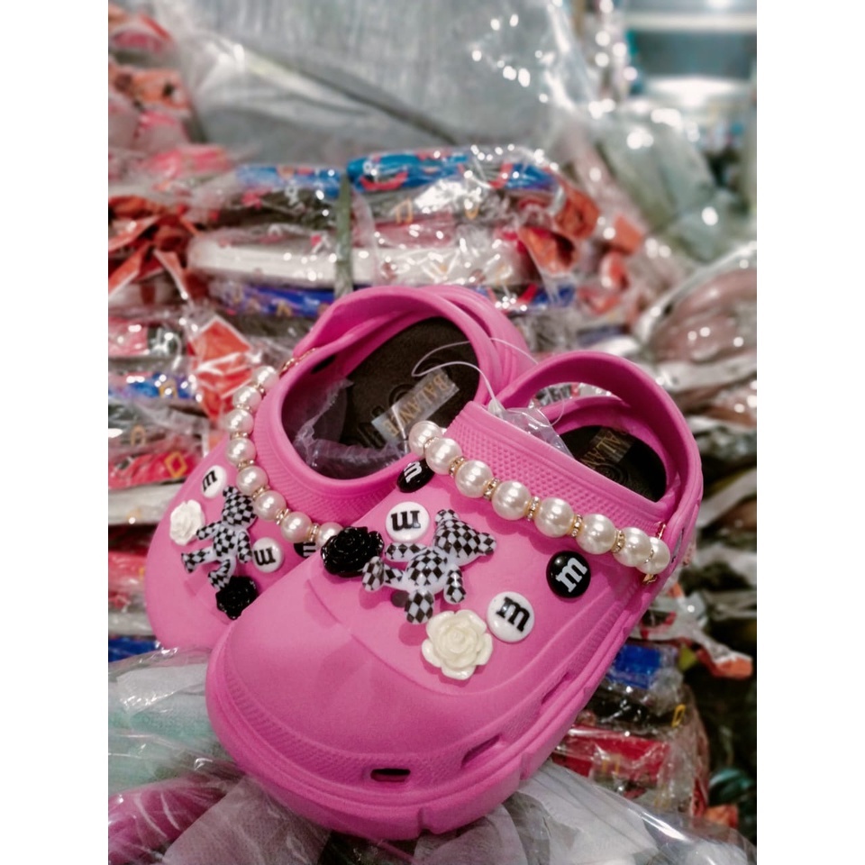 Sandal baim Anak Perempuan tali belakang Import balance 9008-K3 (24-35) sandal selop anak cewek viral terlaris