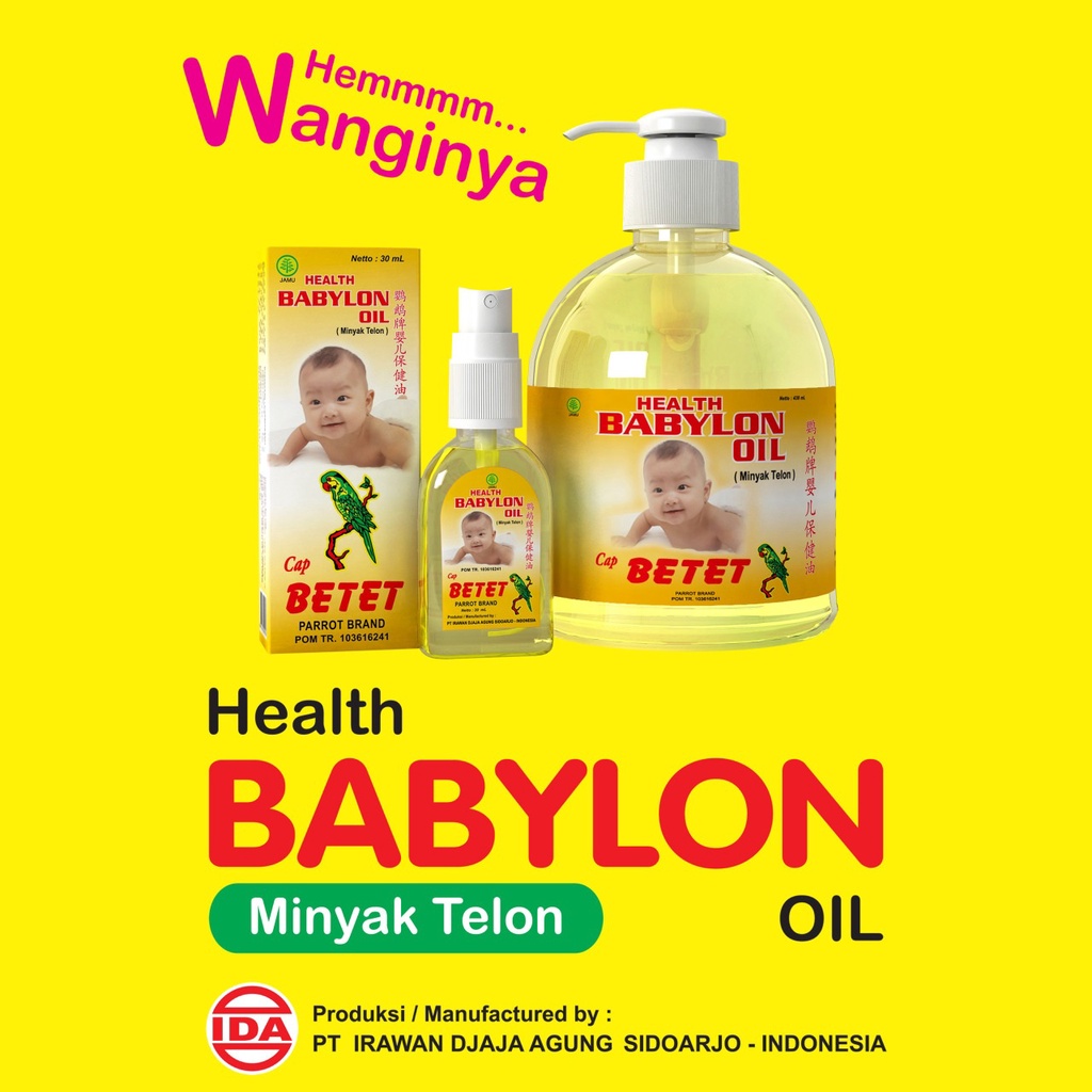 Babylon Minyak Telon Spray 30ml/Minyak Telon Spray Lebih Merata