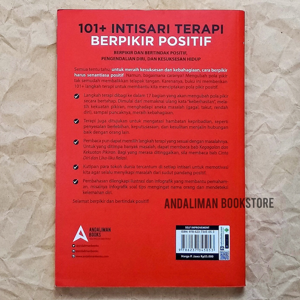 Buku MOTIVASI DAHSYAT-Paket Hemat Pengembangan Diri 1 - 101 TERAPI BERPIKIR POSITIF, 101 PRIBADI EMAS