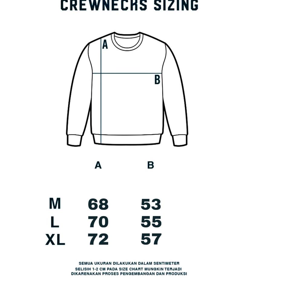 Best Deal--Sweater Crewneck Polos Logo Bordir Mcvois Pria Wanita Premium Distro