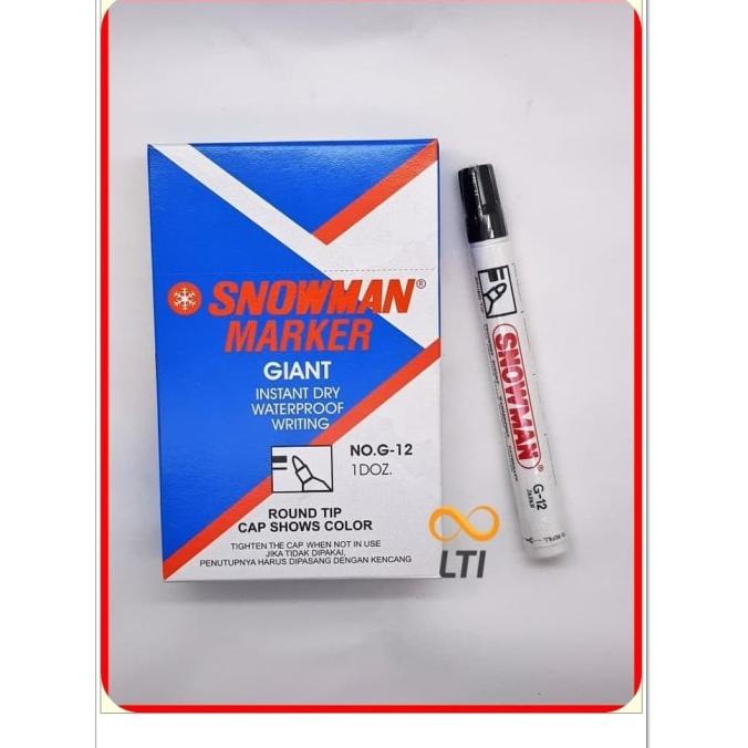 

[COD] Permanent Marker SNOWMAN G-12 / Lusin Termurah TERJAMIN Kode 937