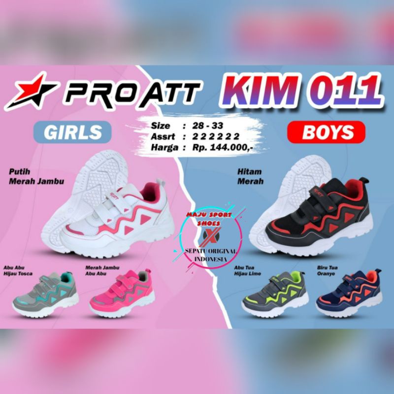 PRO ATT KIM 010 V / PRO ATT KIM 011 V - SEPATU ANAK ORIGINAL PRO ATT KIDS 01 02 V PEREKAT