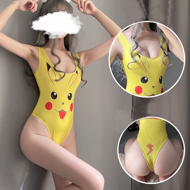 (New) Lingerie Sexy Open Crotch Tanpa Lengan V Neck Tipis Jumpsuit Lingerie Teddies A551