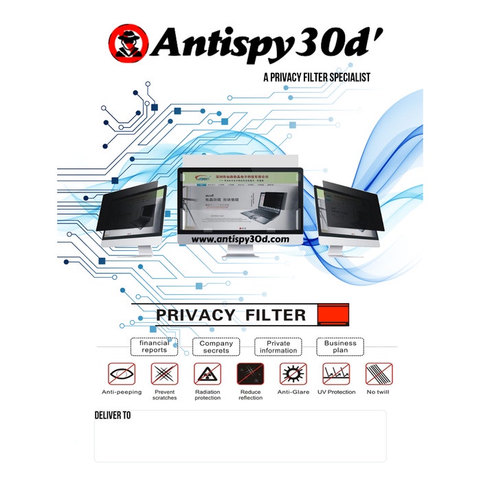 

Exclusive Privacy Filter Untuk Laptop 14 Inch (310X175Mm)