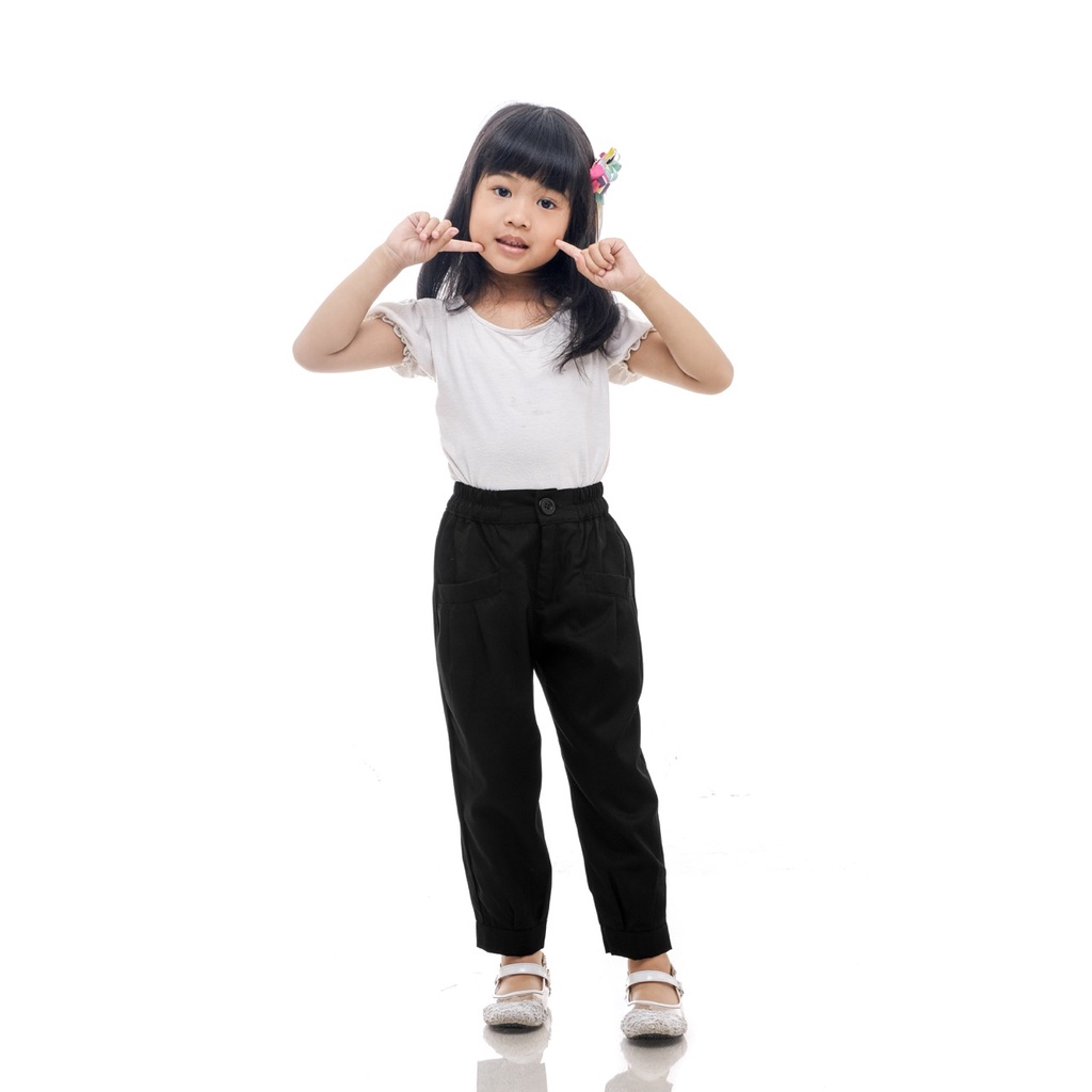 Celana Anak Perempuan Korea Celana Anak Cewek Korea Hitam Terbaru Superkidscloth Panjang 1 - 10 Tahun