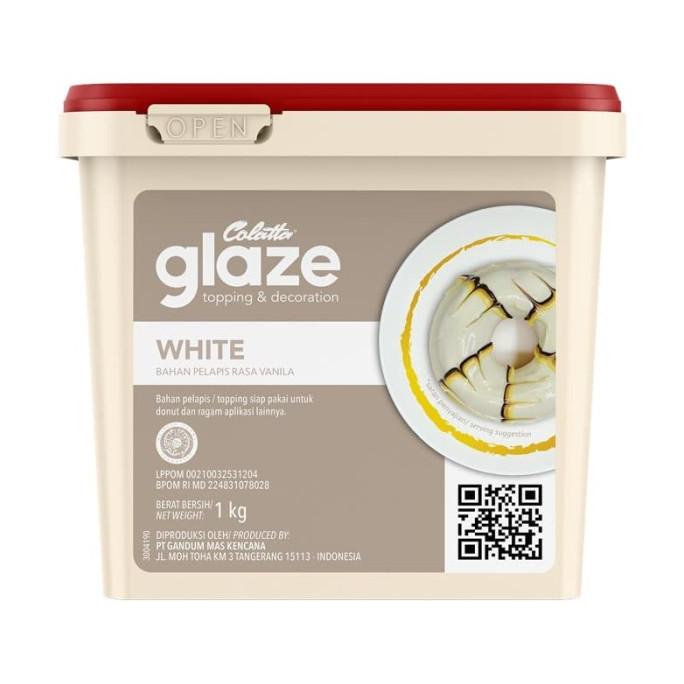 

COLATTA Glaze White 1 KG Topping Rasa Vanila Ready!!! [COD]