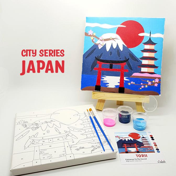 

Torii Japan - Paint By Number 11 Color[City Series]|Painting Kit