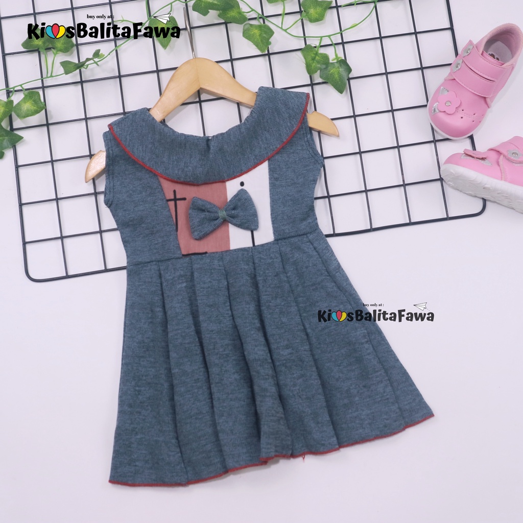 Dress Najwa uk Bayi 3-12 Bulan / Dres Import Anak Perempuan Gaun Pesta Grosir Baju Balita Cewek BabyCinnamon