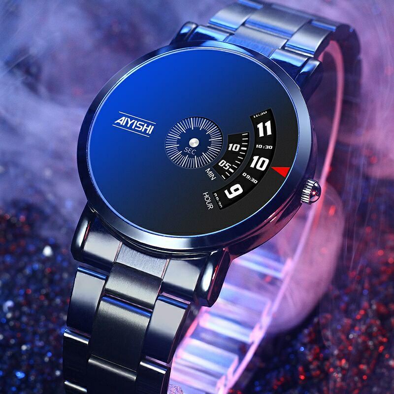 Jam Tangan Rantai Pria Anti Air Original Fashion Milenial  Keren Strap Stainless Modern Kekinian Men Watch Analog JT29A