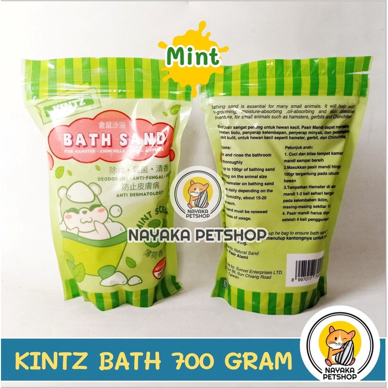 Kintz Bath Sand 700 gr Pasir Wangi Mandi Hamster