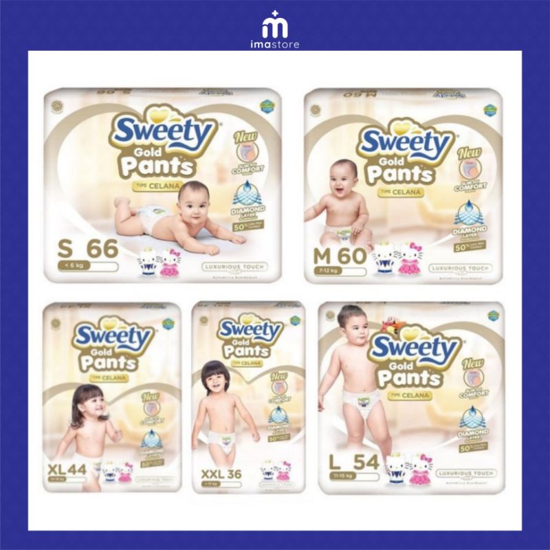 SWEETY PANTS GOLD/ POPOK BAYI SWEETY