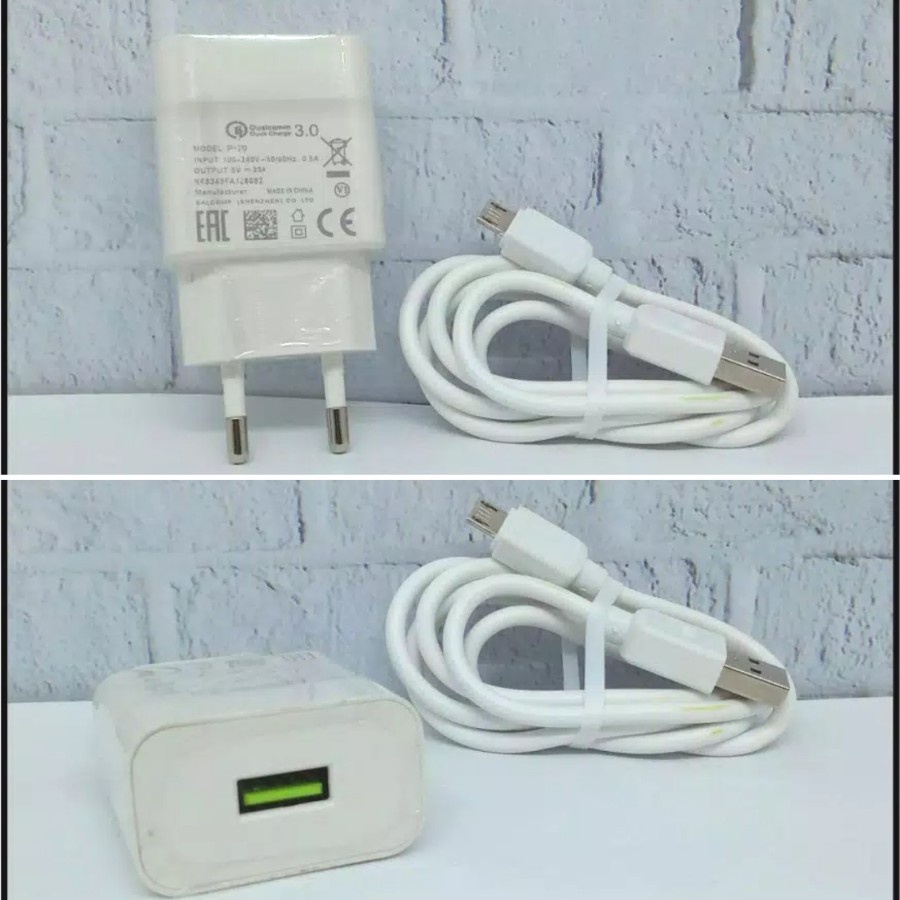 Travel Charger Micro USB Brand P20 2A FAST CHARGING untuk Android Samsung Oppo Vivo Xiaomi Realme Wall Charging Adapter Transfer Data Adaptor batok kepala casan