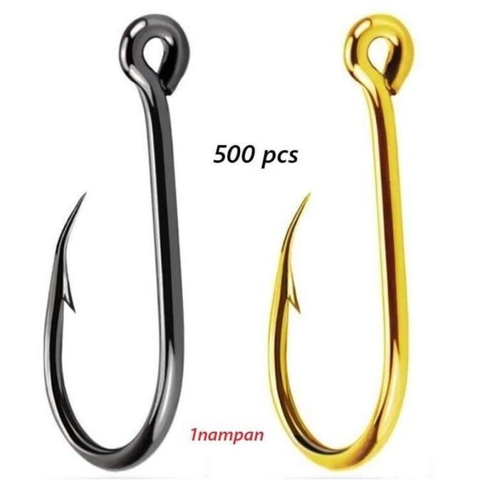 Kail Pancing 500Pcs Mata Kail Top Quality Carbon Steel Material + Box