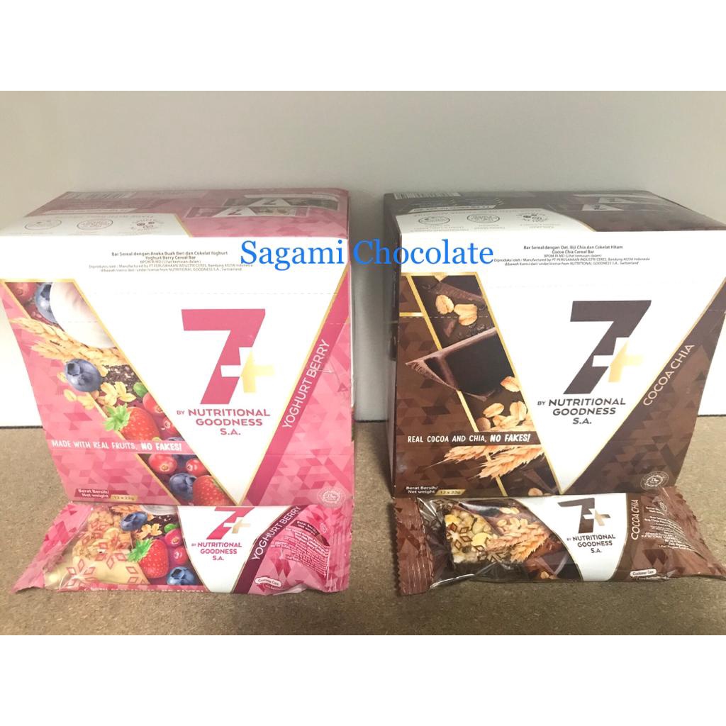 7+ CEREAL BAR COCOA CHIA / YOGHURT BERRY SEREAL BARS 7+ By Nutritional Goodness S.A.