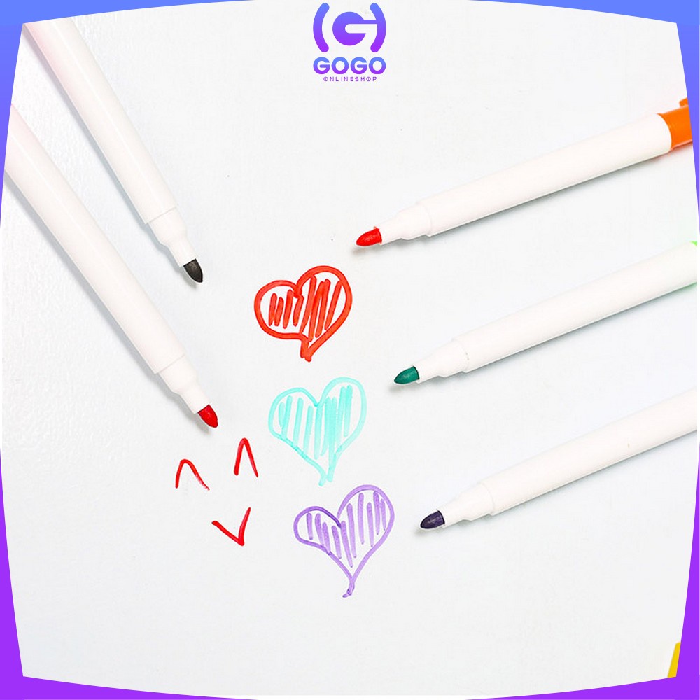 GOGO-A27 Spidol Mini Magnet Papan Tulis White Board  Dengan Penghapus / Sepidol Warna Warni Wipe And Clean Kecil