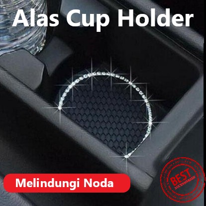 Cup Holder Tatakan Premium Bling Alas Anti Slip Botol Gelas Mobil