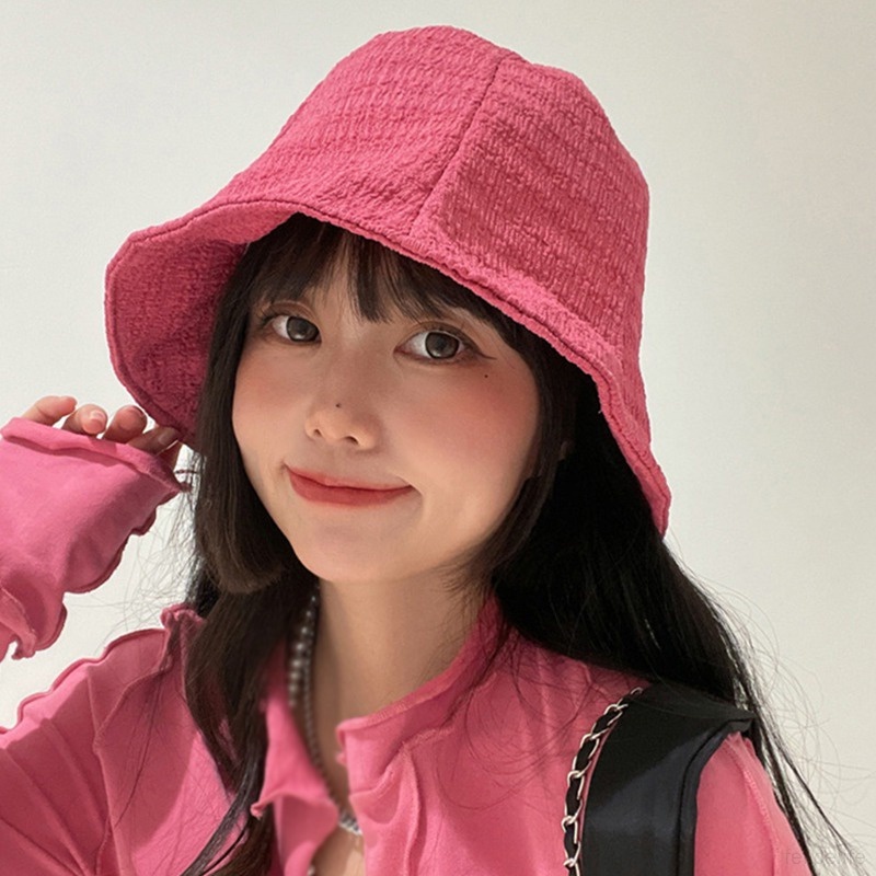 Bucket Hat for Women Sunshade Small Face Basin  Fisherman Hats