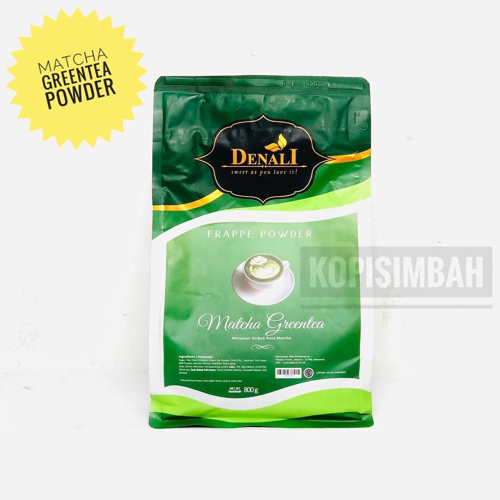 Jual Powder Denali Rasa Matcha Greentea Gram Bubuk Minuman Green