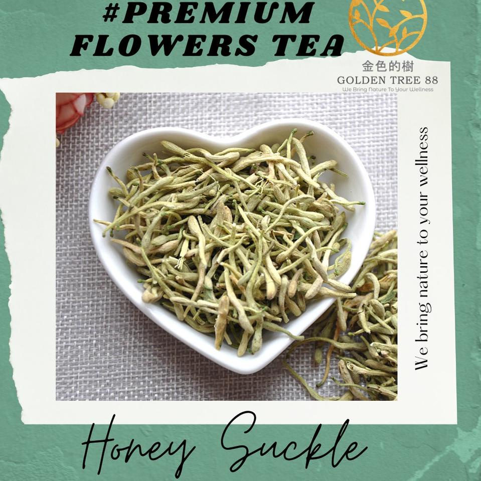 

Yang terbaru--7 gram Premium Honey Suckle Flowers Tea Jin Yin Hua Tea Fresh Original