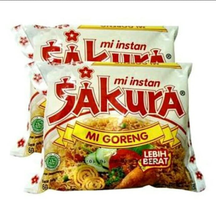 

TERLARIS Mi Instan SAKURA Mi Goreng - Terobosan Baru HARGA HEMAT 10 bungkus!