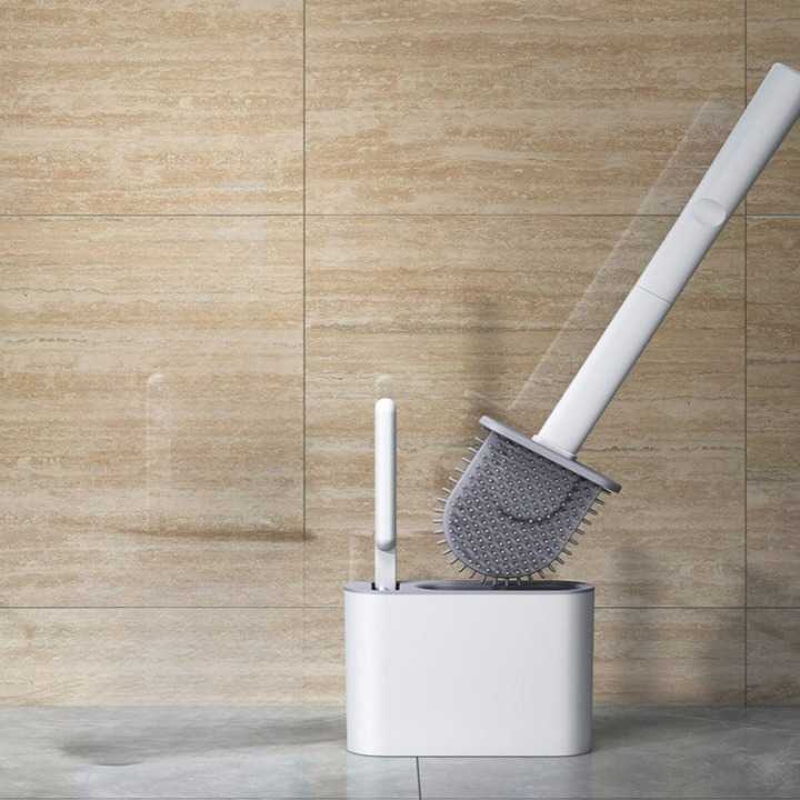 Sikat Toilet Kamar Mandi TPR Silicone Bathroom Brush - HS-338