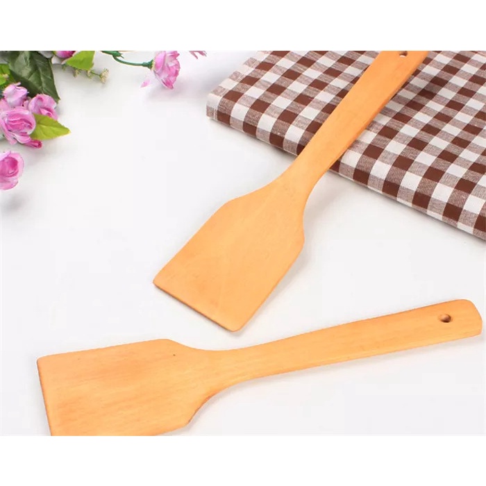 Wooden Spatula / Sutil Kayu / Sodet Masak Tahan Panas / Peralatan Masak Spatula Sendok Sutil Bambu Cooking Utensils