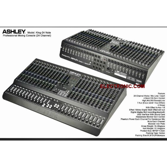 mixer ashley king 24 note king24 note king24 original ashley