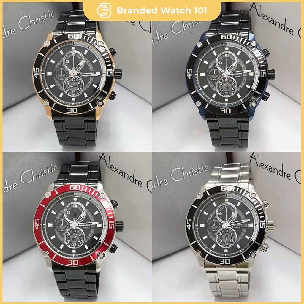 ORIGINAL Jam Tangan Pria Alexandre Christie AC 6494 / AC6494 Garansi 1 Tahun