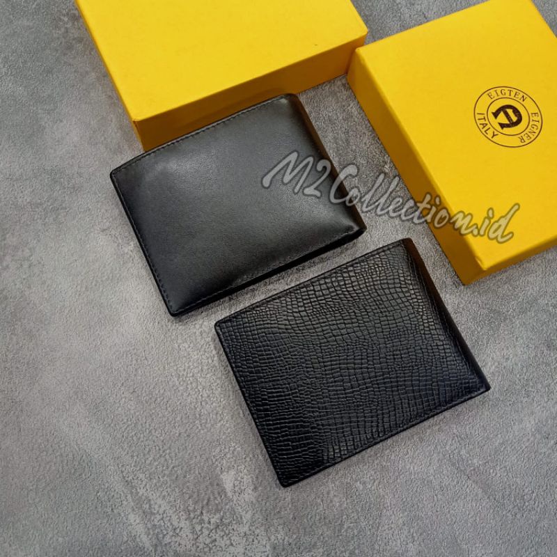 Dompet Aigner Mini Leather Dompet Lipat Pria Kulit Asli Super Premium Quality