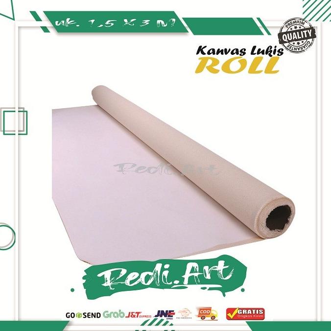 

Kanvas Lukis Roll // 1,5 X 3 M / 50 x 50 1.5 x 200 m Korean Quality