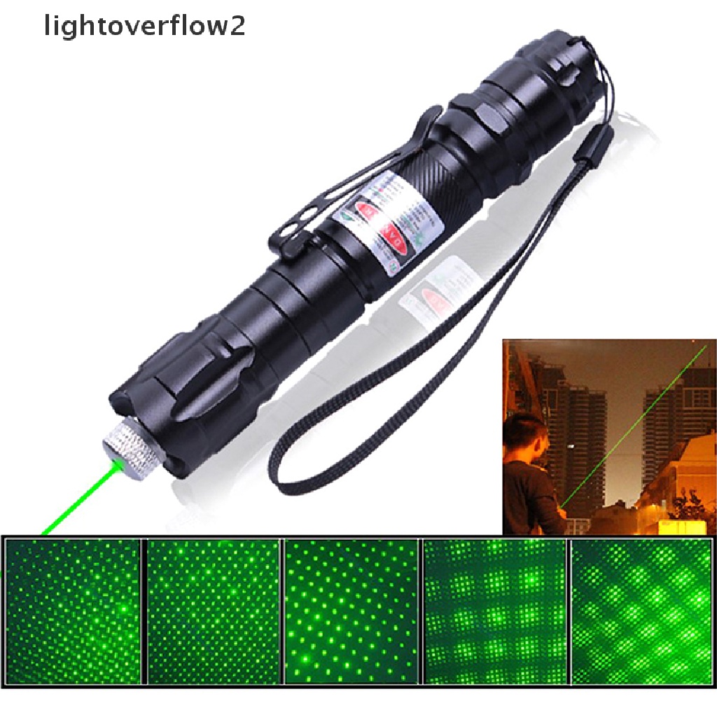 (lightoverflow2) Senter Pointer Militer Super Kuat High Power Jangkauan 10 Mil