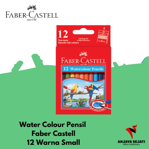 

Water Colour Pensil Faber Castell 12 Warna Small | Pensil Warna 12 Warna Kecil
