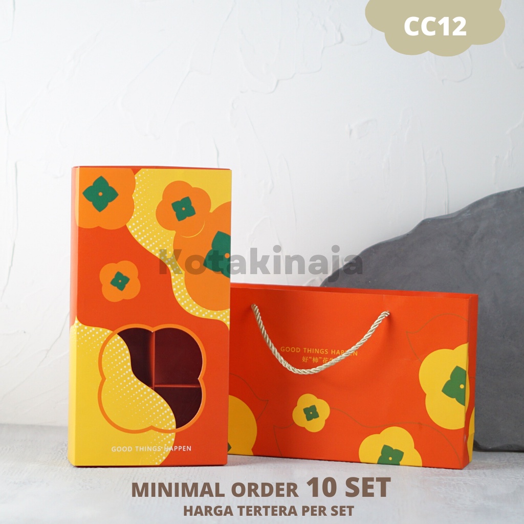 

Box Mooncake isi 8 / Kotak Mooncake / Dus Kue Bulan / Box Sekat 8 / Box Pudding Sekat I CC12