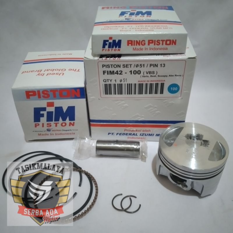 PISTON KIT SEHER KIT FIM 42 VARIO BEAT SCOOPY REVO ABSOLUTE BLADE