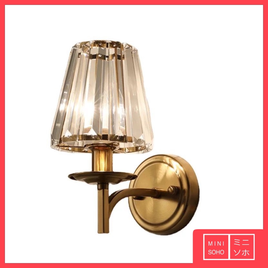 Lampu Dinding Hias Sconce Crystal Minimalis Modern Industrial