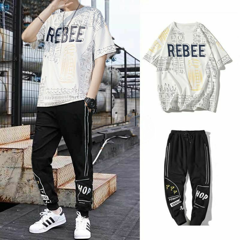 BISA COD/JHOSE/STELAN REBEE/SET BAJU LENGAN PENDEK DAN CELANA PANJANG/TERBARU