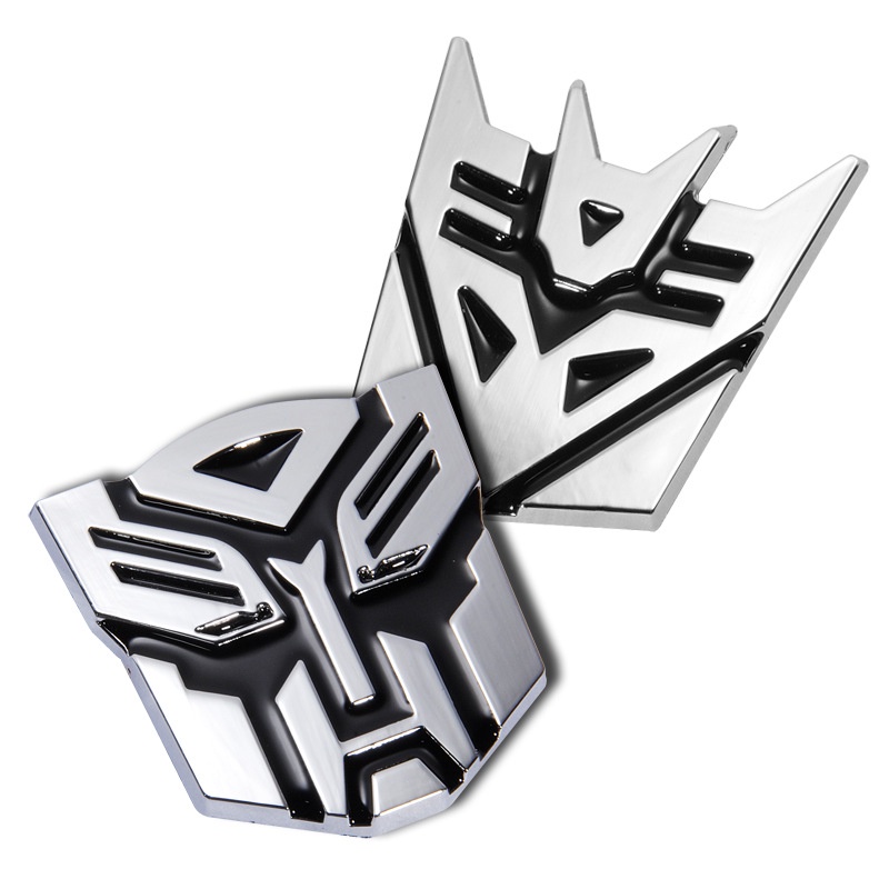 Stiker Logo Transformers 3D Untuk Mobil