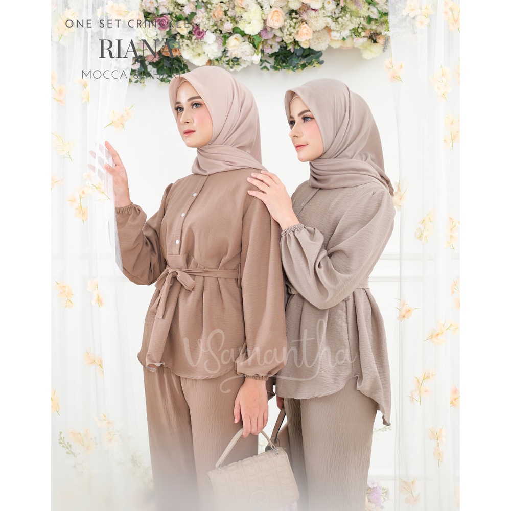 One Set Wanita Crinkle Airflow Riana