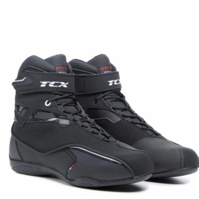 Biker Tcx 9581W Zeta Wp Black Shoes Sepatu Touring Waterproof Original