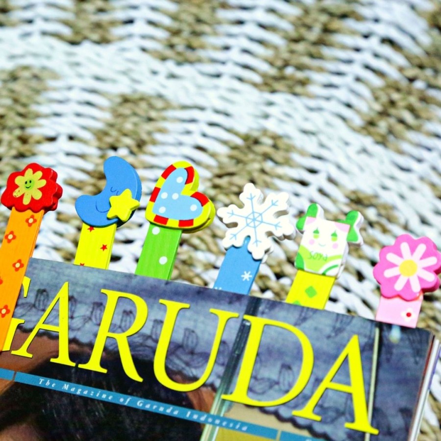 

Bookmark Pembatas Buku Kayu Wooden Paper Clip Jepit Jepitan Kertas