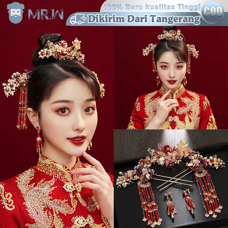 1 Set Tusuk Konde Sangjit Aksesoris Jepit Rambut Retro Tusuk Konde Cina Untuk Hiasan Kepala