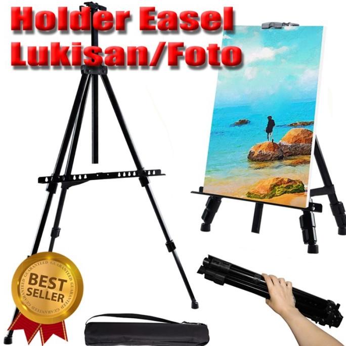 

Papan Stand Holder Standing Whiteboard Easel Tripod Stand Lukisan Non COD