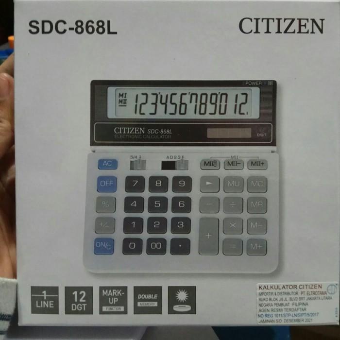 

Calculator Kalkulator 12 Digit Citizen Sdc-868L