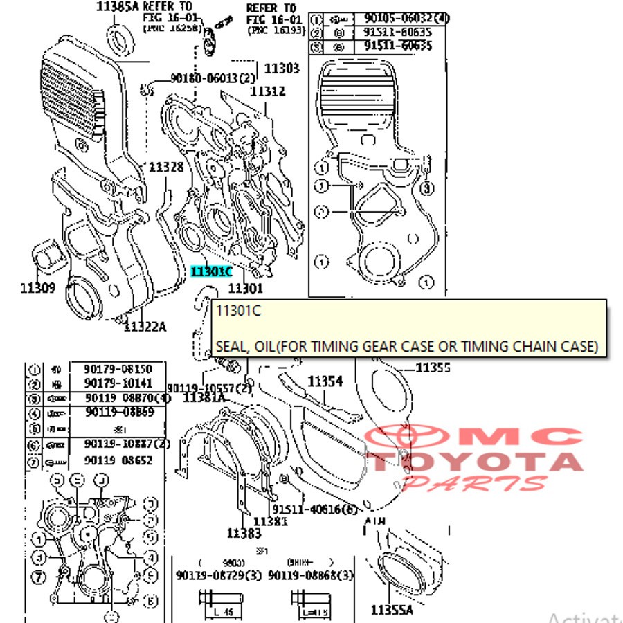 Seal Oil Timing Crankshaft Kruk As Depan Crown Cressida 90311-45015