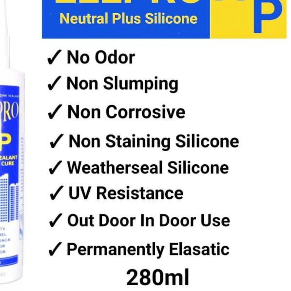 

Lem Silicone ELLPRO NP 300ml/Silicone Sealant ELLPRO Netral Plus 300ml - D.BROWN/COKLAT