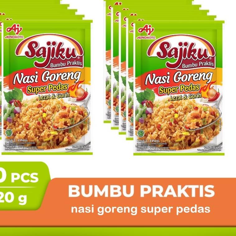 

BEST SELLER SAJIKU® Bumbu Praktis Nasi Goreng Super Pedas 20g (10 pcs)~