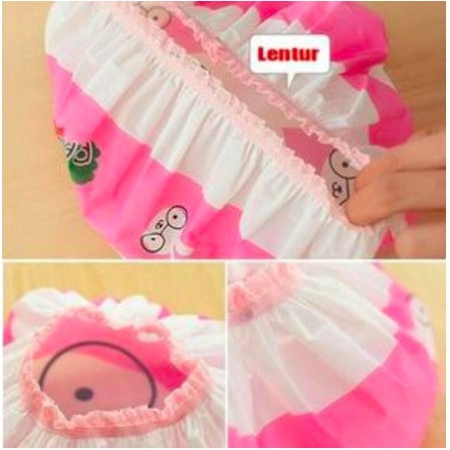 LS Topi Mandi Karakter Lucu Anti Air / SHOWER CAP KARAKTER Unik Lucu