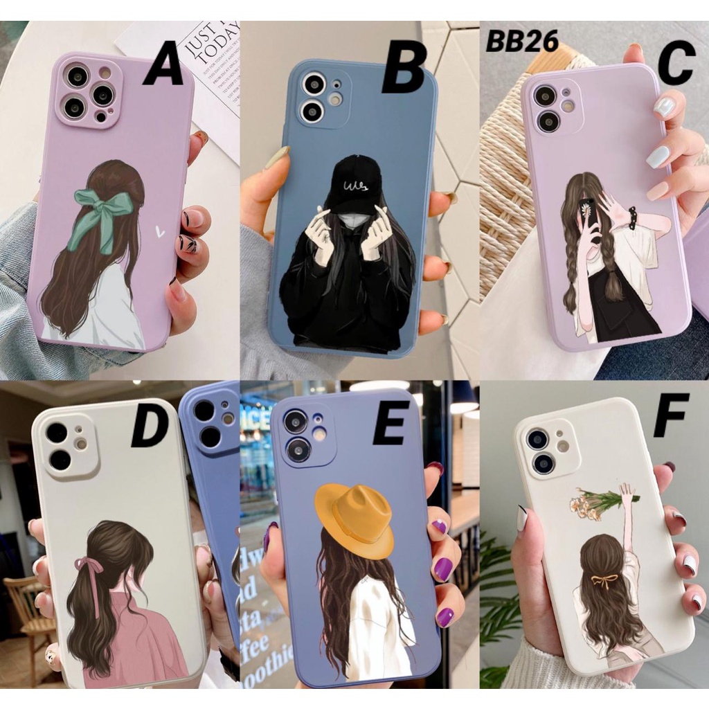 BB26 Case cewek for Oppo A1k A11k A12 A15 A15s A16 A16e A16k A17 A17k A17e A31 A33 A3s A35 A36 A37 Neo 9 A39 A5 A52 A53 A54 A57 A59 A5s A7 A71 A72 A74 A76 A77 A77s A78 A83 A9 A92 A94 A95 A96 F1 F11 Pro F17 F19 F5 F7 F9 Reno 3 4 4F 5 5F 5Z 6 7 7Z 8