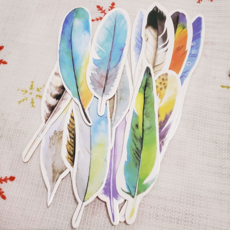 

RANDOM 1 pcs pembatas buku penanda bookmark bulu